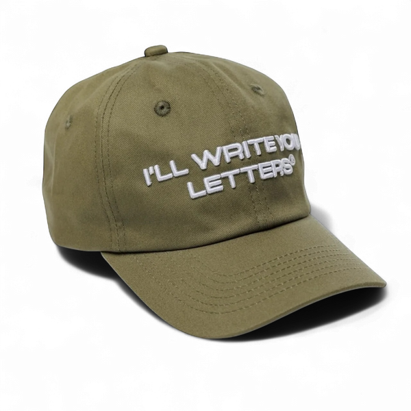Olive Green Logo Cap – I'LL WRITE YOU LETTERS