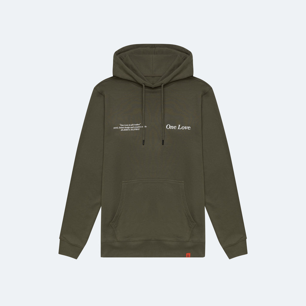 One Love Olive Hoodie