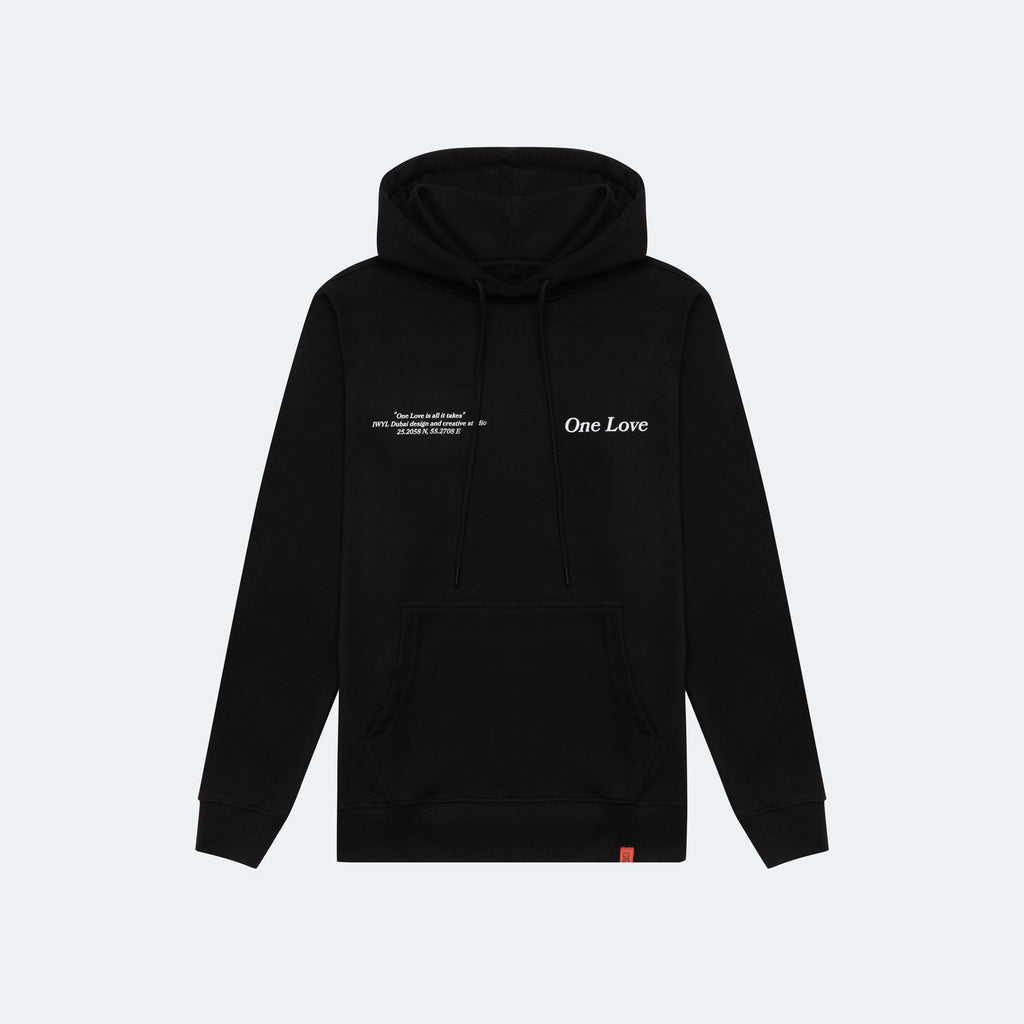 WM One Love Hoodie in Black