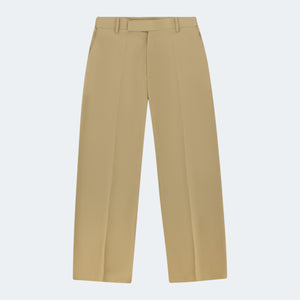 Khaki Wide Leg Trousers