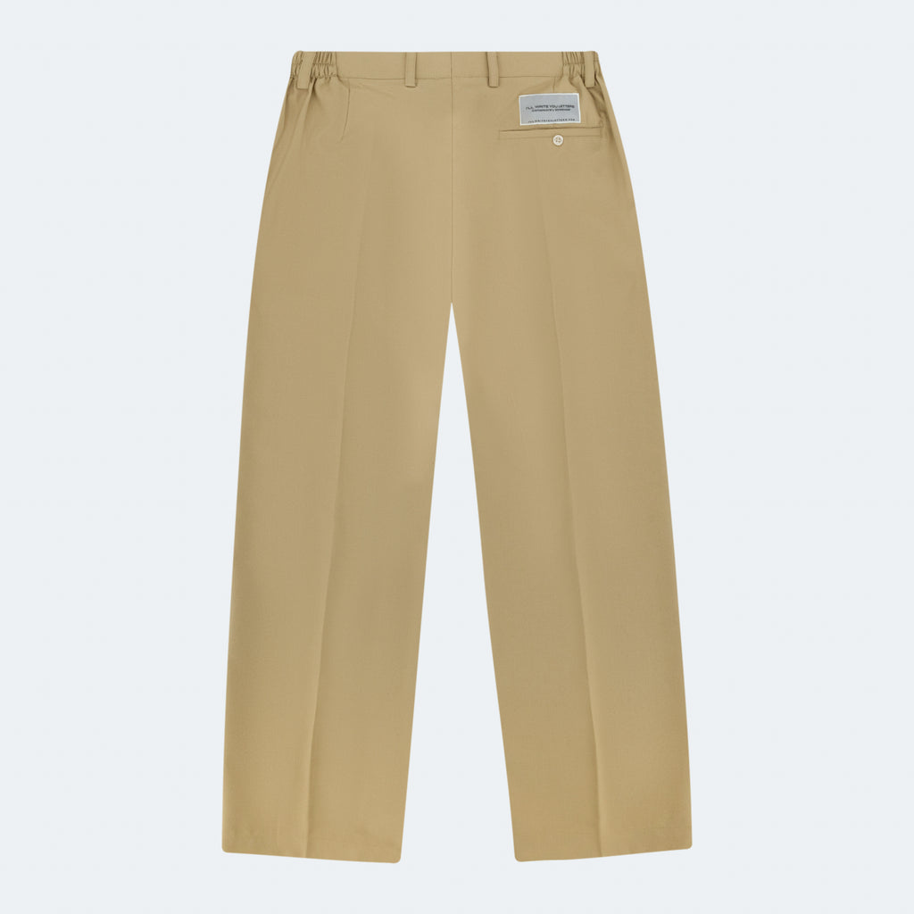 Khaki Wide Leg Trousers