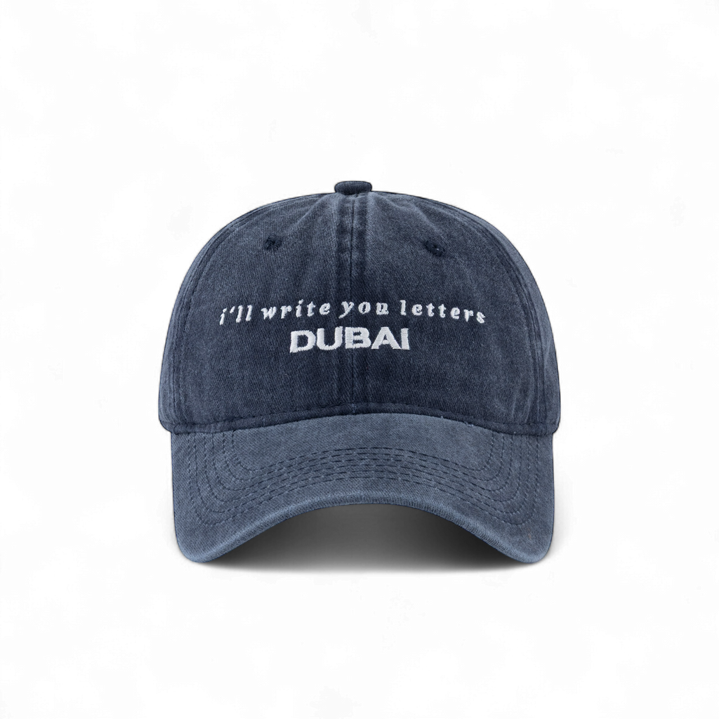 Acid Wash Dad Cap in Navy