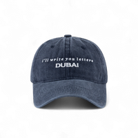 Acid Wash Dad Cap in Navy