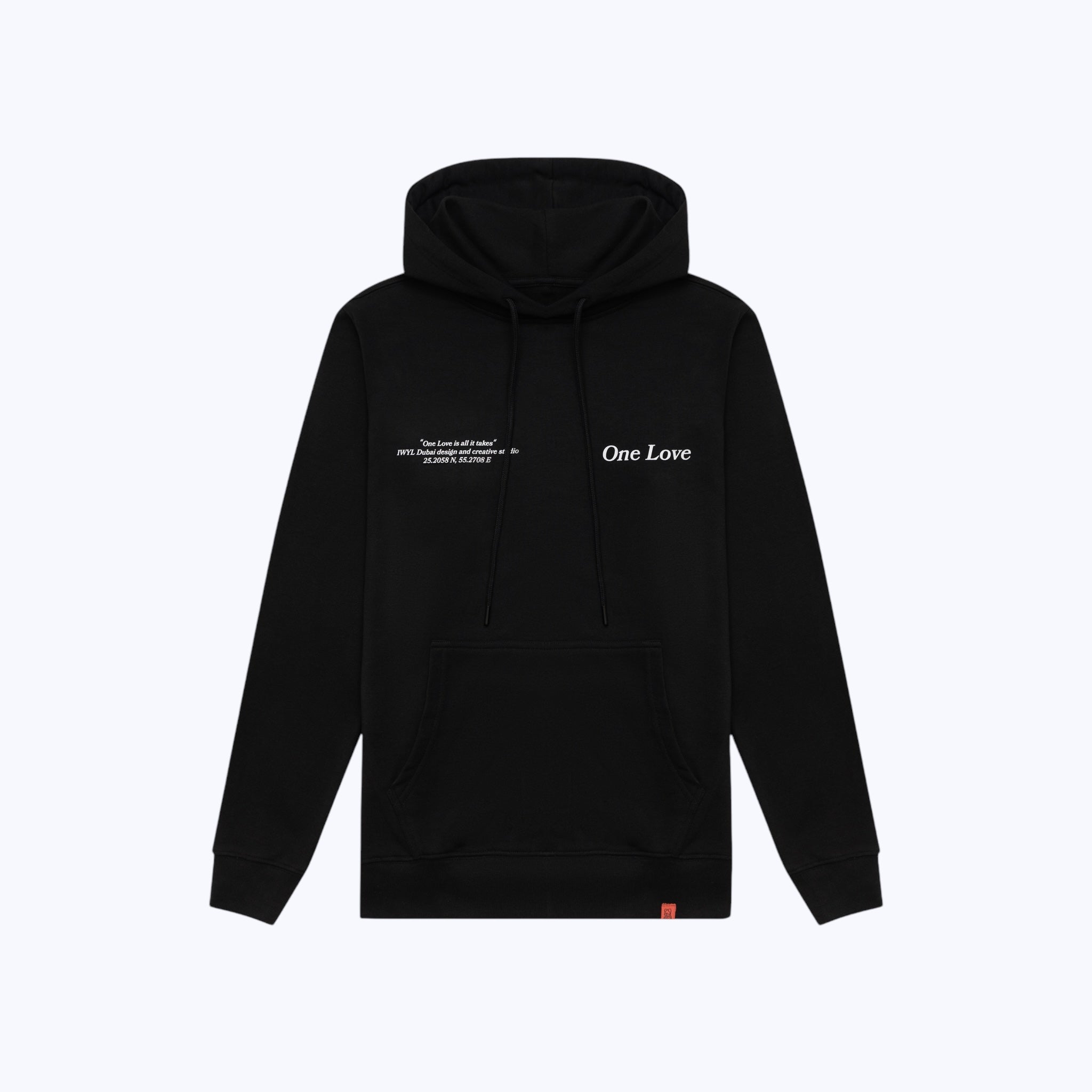 One Love Black Hoodie – I'LL WRITE YOU LETTERS