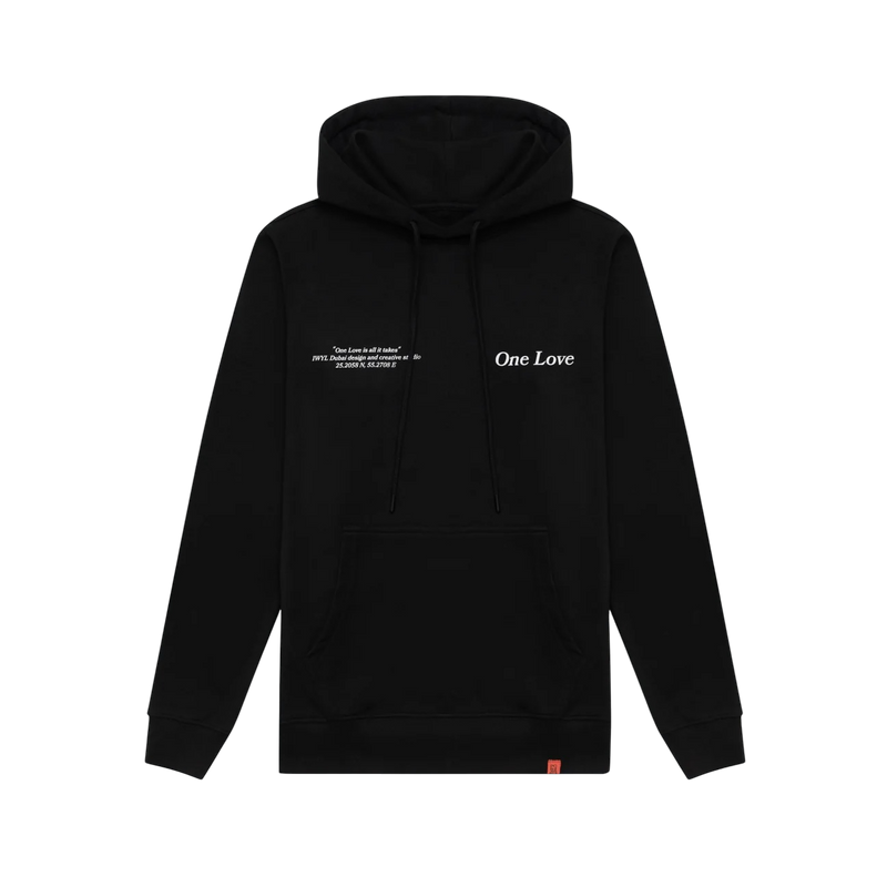One Love Black Hoodie