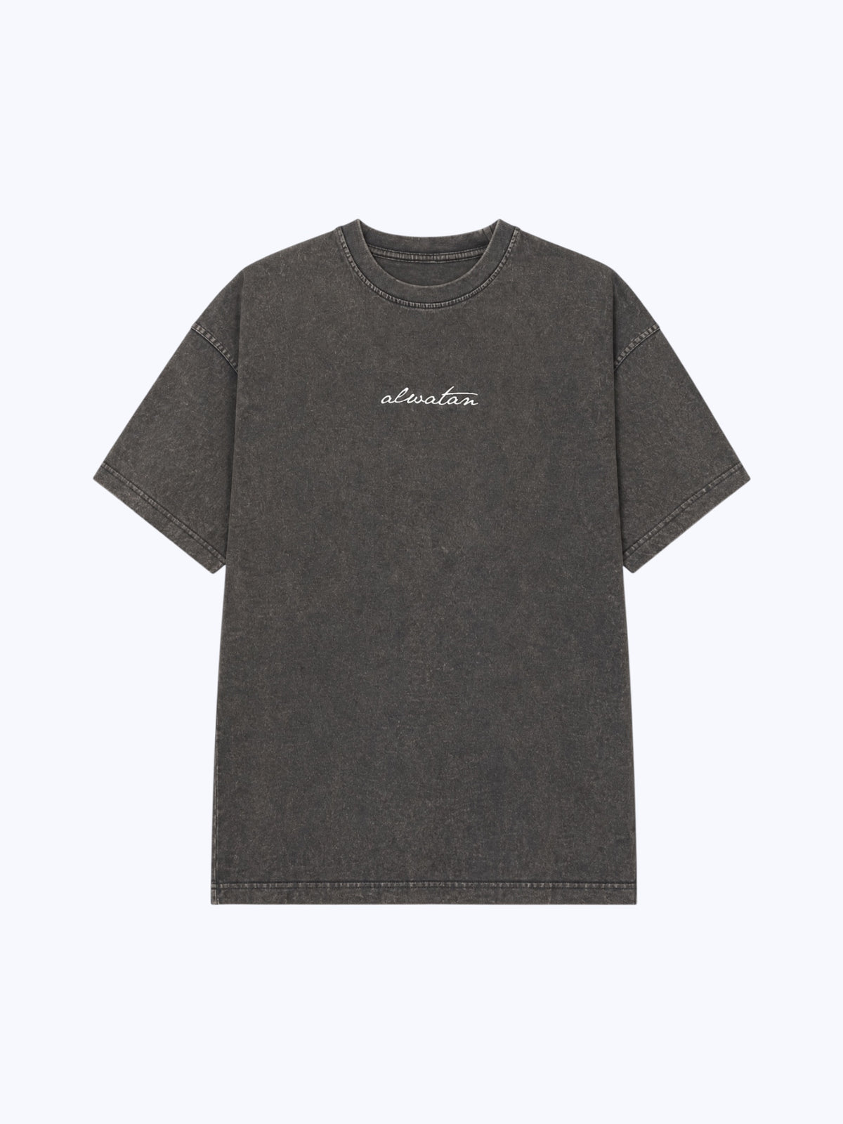 Acid Wash Tee in Grey