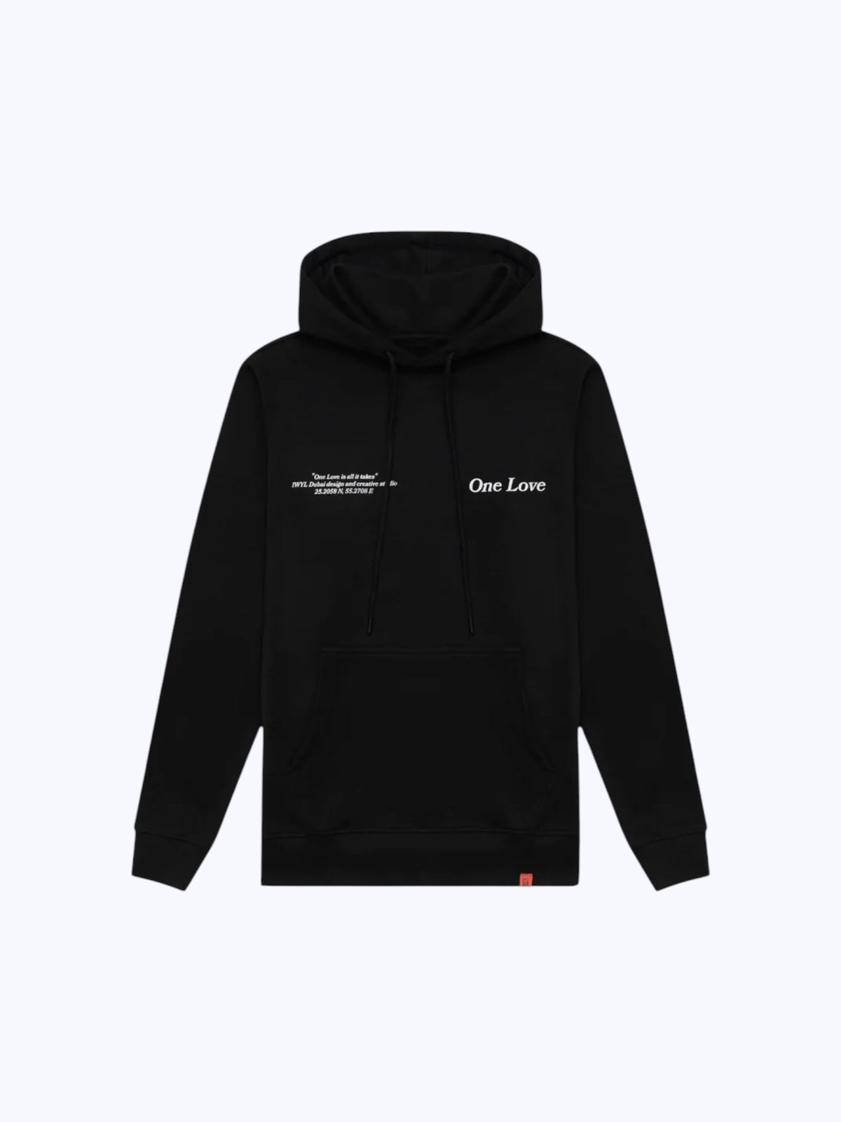 One Love Black Hoodie