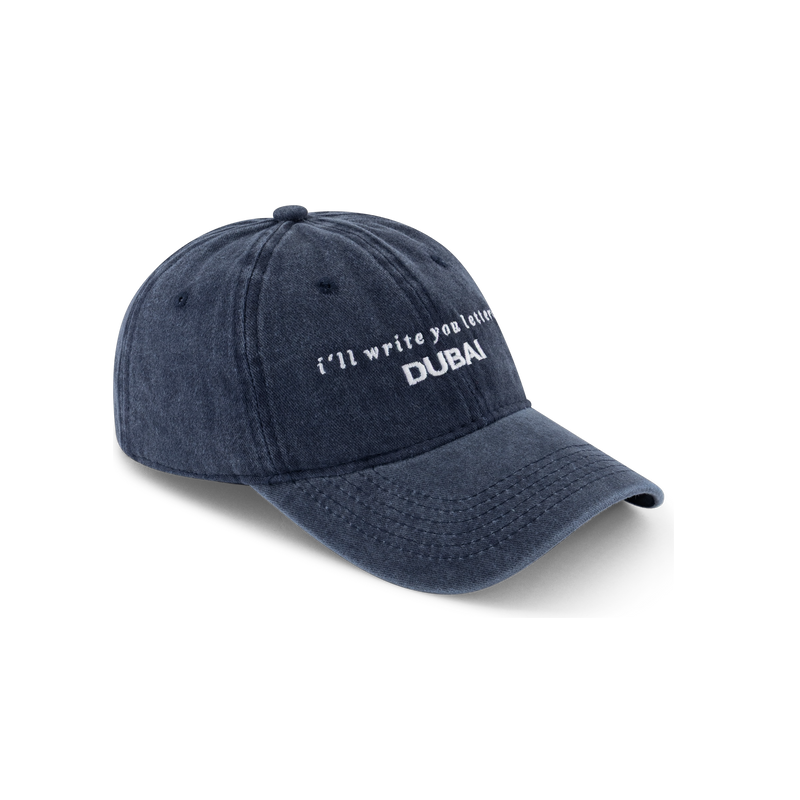 Acid Wash Dad Cap in Navy
