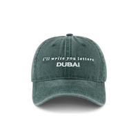 Acid Wash Dad Cap in Olive Green