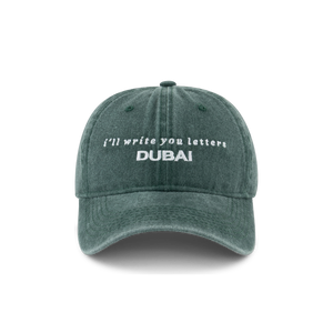 Acid Wash Dad Cap in Olive Green