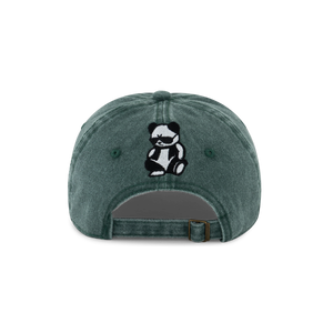 Acid Wash Dad Cap in Olive Green