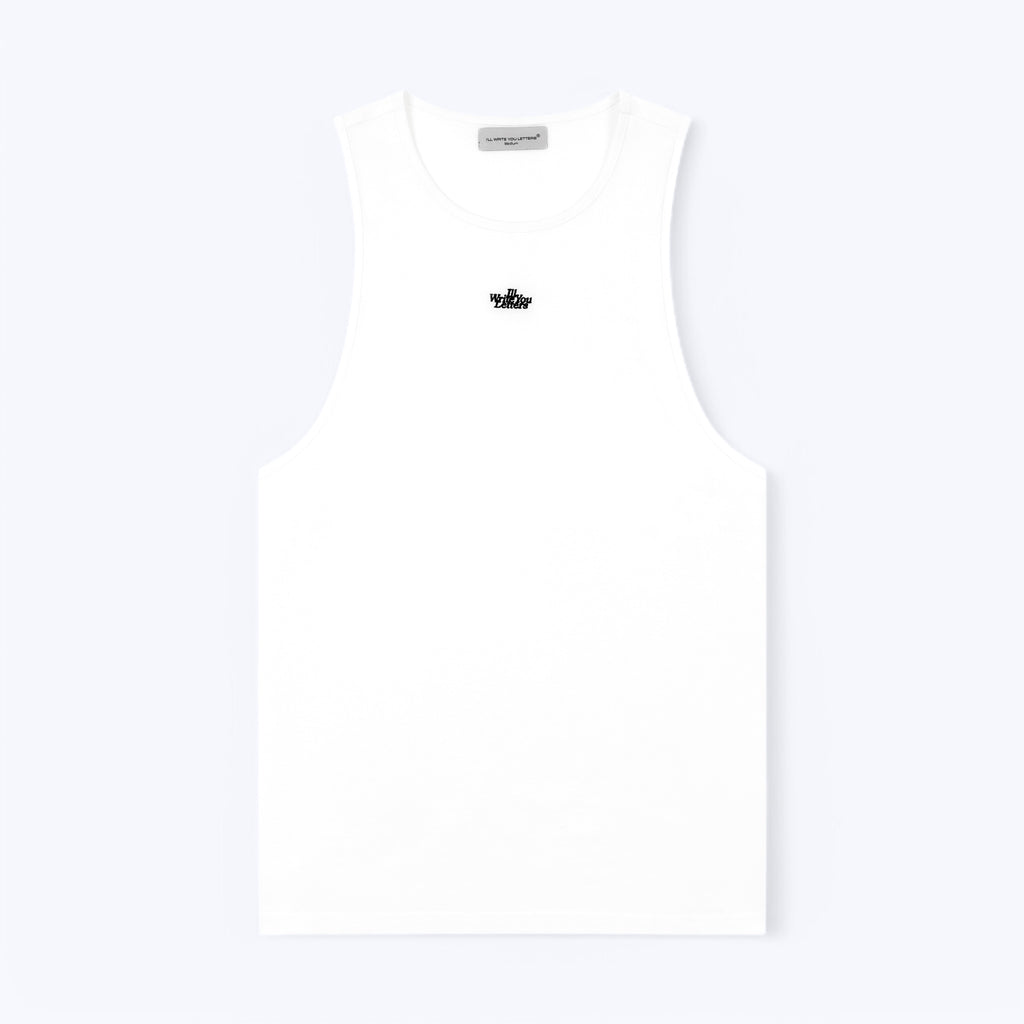 White Logo Vest