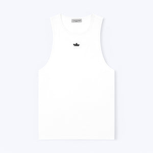 White Logo Vest