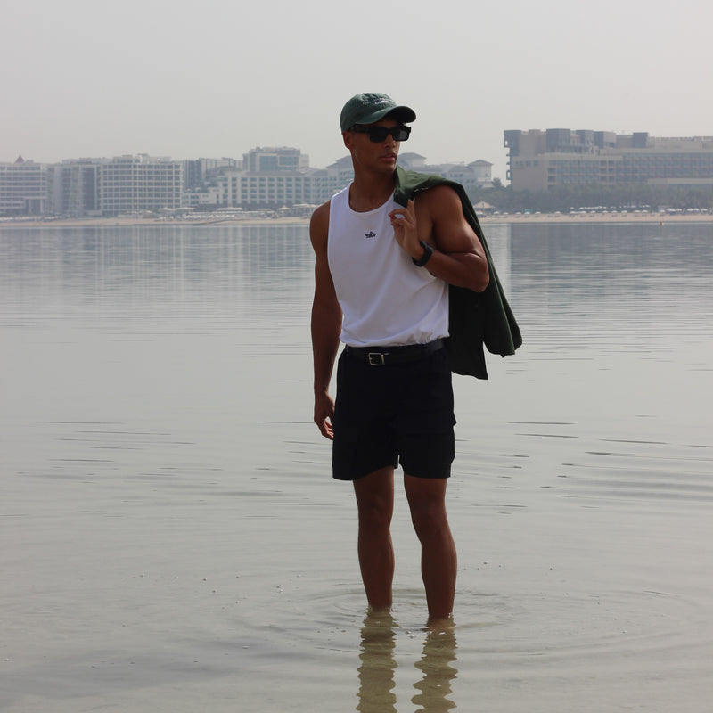 White Logo Vest