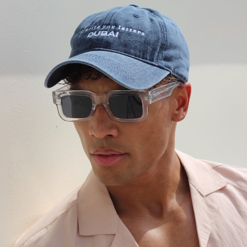 Acid Wash Dad Cap in Navy