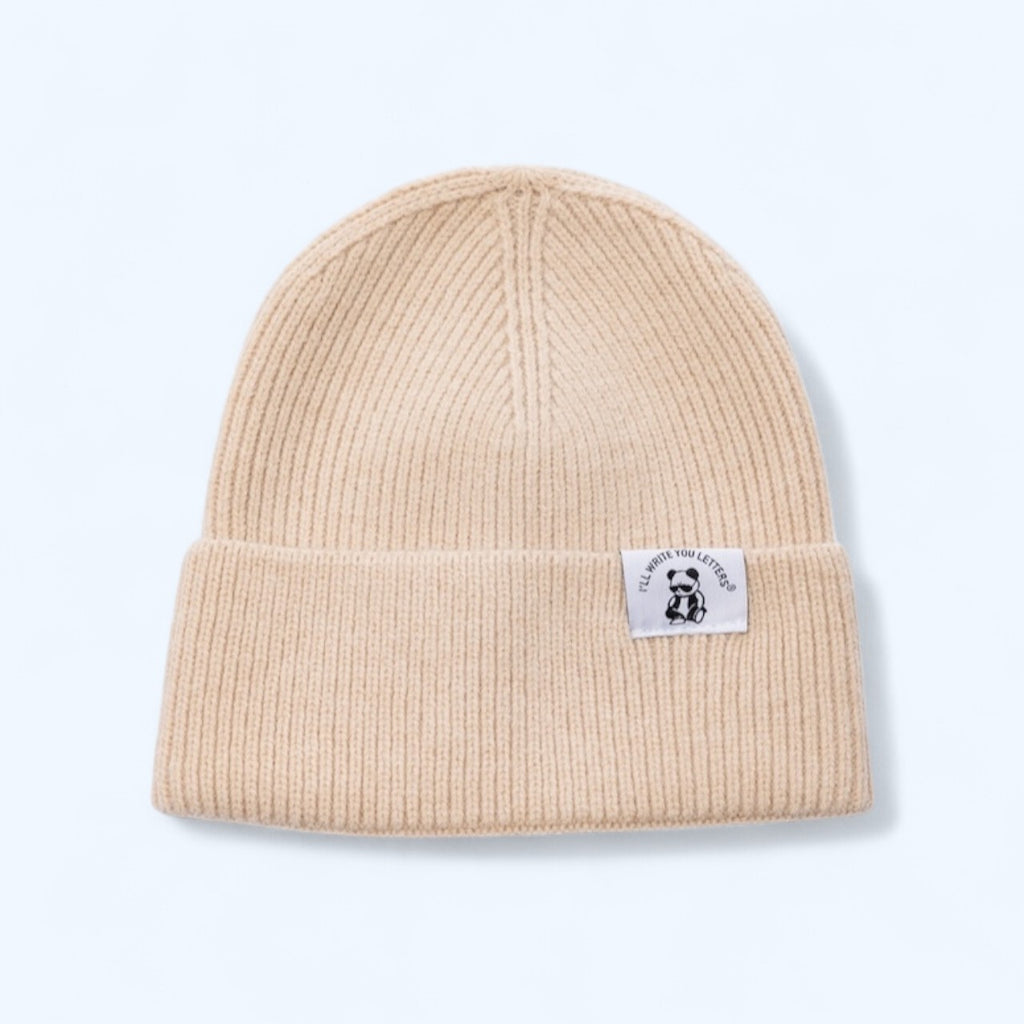 Khaki Logo Beanie