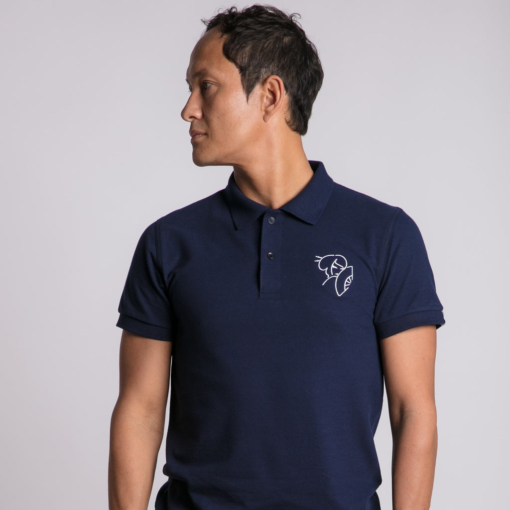 IWYL Navy Logo Polo